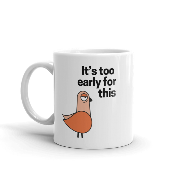 White glossy mug